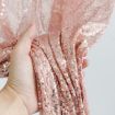 Lake Blue Embroidered Sequin Curtains 240x240cm for Events - 4