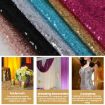 Gold Sequin Embroidered Wedding Banquet Curtains 300x300cm - 6