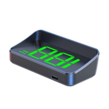 M2 Universal Cars HUD GPS Speedometer, HD Display KM/H (Green) - 1
