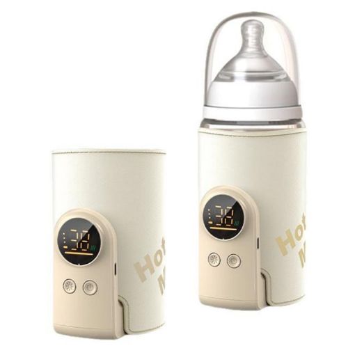 Wireless Baby Bottle Warmer 10000mAh 18W, 6 Temperature Settings - 1