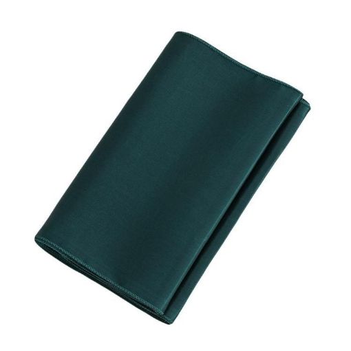 Dark Green Satin Tablecloth 150x150cm for Hotel, Banquet, Wedding - 1