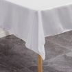 Dark Green Satin Tablecloth 147x259cm for Hotel Wedding Banquet - 5