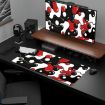 Abstract Fluid Color Blending Mouse Pad, 300x700mm Non-Slip Desk Mat - 5