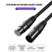 VEGGIEG 20m Male-Female XLR Balanced Copper Audio Cable (Black) - 4