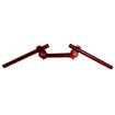 Red Aluminum Alloy Motorcycle Handlebar with Separate Faucet - 1