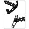 Universal Aluminum Alloy Fishbone License Plate Frame Blue - 4