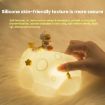ICARER FAMILY Silicone Night Light: Astronaut Moon Lamp, Warm Light - 4