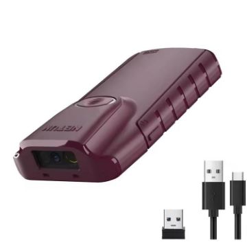 NETUM E900 Bluetooth 1/2 Code Wireless Phone Back Clip Scanner - 1