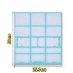Filter Mesh for Midea AC 1/1.5/2 HP Wall-Mounted Units 25.3x28cm - 1