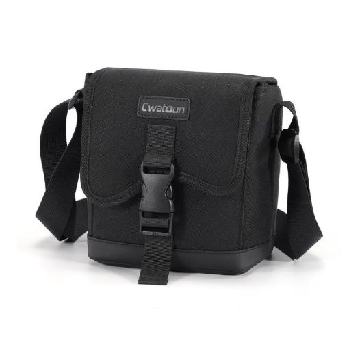 Cwatcun D186 Lightweight Anti-scratch Camera Shoulder Bag (Black) - 1
