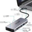 QGeeM 9-in-1 USB-C Docking Station: VGA, 2 HDMI, PD 87W, USB, SD Slots - 2