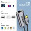 QGeeM USB-C to RJ45 Ethernet Adapter for Laptop, PC, Smartphone, 15cm - 3