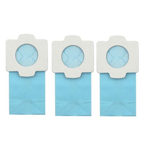 3pcs Dust Bags for Makita CL102/CL104/CL107/CL182 Vacuum (Blue) - 1