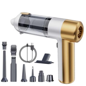 SUITU ST-6692Plus Car & Household Handheld Vacuum (White Gold) - 1