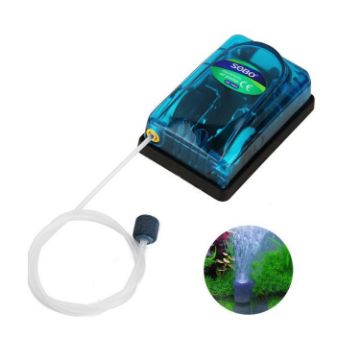 SOBO SB-248A 3W Ultra-Quiet Aquarium Air Pump, Transparent, 220-240V - 1