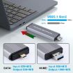 M.2 NVMe 10Gbps USB3.1 Gen2 Enclosure with USB + Type-C Ports - 5