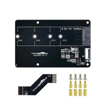 Yahboom PCIe to M.2 Adapter for Raspberry Pi 5 NVMe Expansion Board - 1