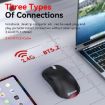 MKESPN Pink Wireless Gaming Mouse, Tri-Mode, 24000 DPI, RGB, Rechargeable - 3
