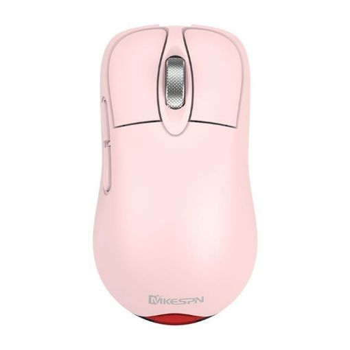 MKESPN Tri-Mode Wireless Gaming Mouse, 24000 DPI, RGB, Pink - 1