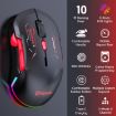 MKESPN W12 Tri-Mode Gaming Mouse 10-Key 10000 DPI RGB - Blue - 3