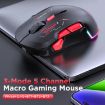 MKESPN W12 5-Channel Ambidextrous Gaming Mouse 10000 DPI RGB (Red) - 2