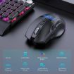 MKESPN W10 Wireless Gaming Mouse, 9 Buttons, RGB, Rechargeable Black - 3