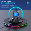MKESPN W10 Wireless Gaming Mouse, 9 Buttons, RGB, Rechargeable Black - 5