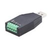 AMSAMOTION USB to RS232/485 Converter Adapter for PLC, POS (Black) - 1