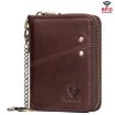 HUMERPAUL BP783 Brown Unisex RFID Leather Wallet Multi-Card Holder - 1