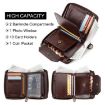 HUMERPAUL BP783 Brown Unisex RFID Leather Wallet Multi-Card Holder - 6