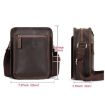 HUMERPAUL MH702 Men's Light Brown Leather Crossbody Shoulder Bag - 5