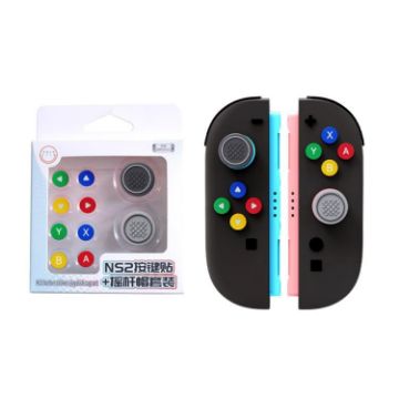 Nintendo Switch Joy-Con Silicone Button Skins & Joystick Caps Set - 1