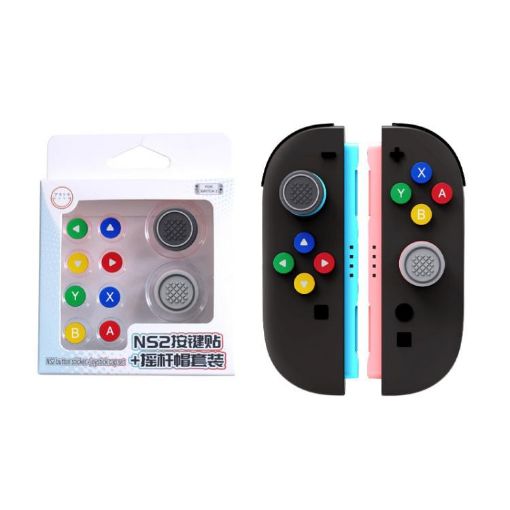 Nintendo Switch Joy-Con Silicone Button Skins & Joystick Caps Set - 1