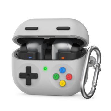 AhaStyle DD11 Silicone Case for Galaxy Buds 3/3 Pro (Light Gray) - 1