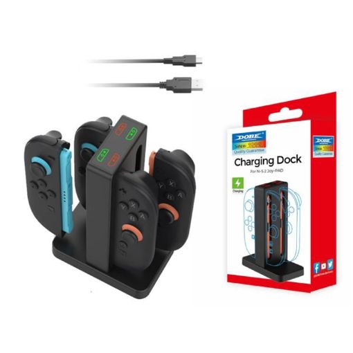 DOBE 4-in-1 Magnetic Charging Station for Switch with LED & Storage - 1