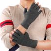 Hemp Gray Sports Breathable Arthritis Gloves, Size L - 5