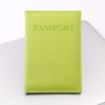 Light Green Artificial Leather Passport Cover for Travel - 1