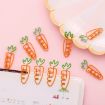 Kawaii Carrot Shaped Metal Paper Clips - 5 PCS Stationery Set - 2