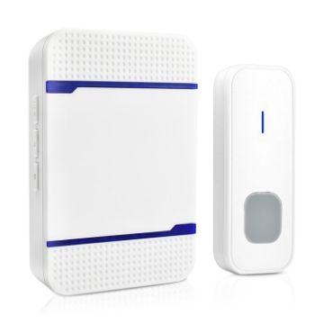110dB IP55 Waterproof WiFi Doorbell Receiver with Night Light (White) - 1