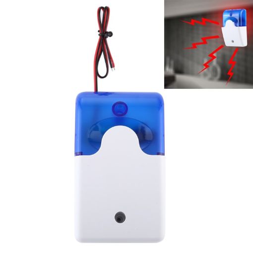 Mini Strobe Siren Home Security Alarm System - Blue, Durable 103 - 1