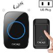 CACAZI A10G Self-Powered Wireless Doorbell, US Plug (Black) - 1