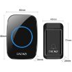 CACAZI A10G Self-Powered Wireless Doorbell, US Plug (Black) - 2