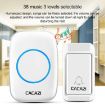 CACAZI A10G Self-Powered Wireless Doorbell, US Plug (Black) - 5