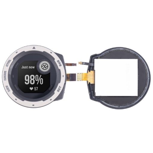 Garmin Instinct Original White LCD Screen with Digitizer Assembly - 1
