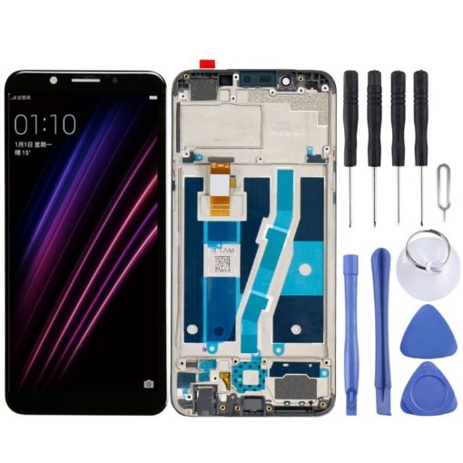 OPPO A1 TFT LCD Screen with Frame & Digitizer Assembly - 1