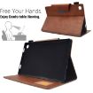 Samsung Galaxy Tab A7 10.4 Suede Magnetic Leather Case (Brown) - 5