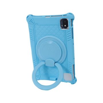 TCL 10 Tab Max 4G Blue Silicone Protective Tablet Case - 1
