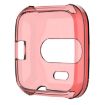 Fitbit Versa Lite Transparent Red Silicone Protective Case - 1