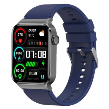 T50 1.85" Blue IP67 Waterproof Smart Watch with Health Monitoring - 1