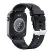 T50 1.85" Black Smart Watch, IP67 Waterproof, Voice & Health Monitor - 3